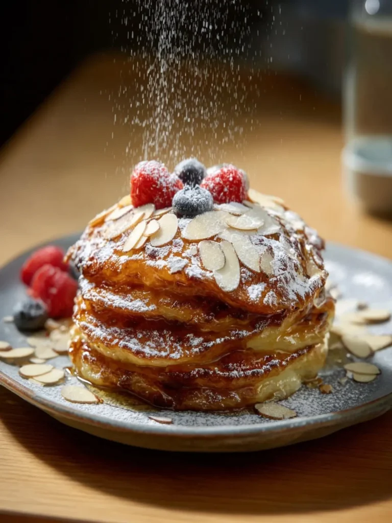 Almond Croissant Pancakes First Image