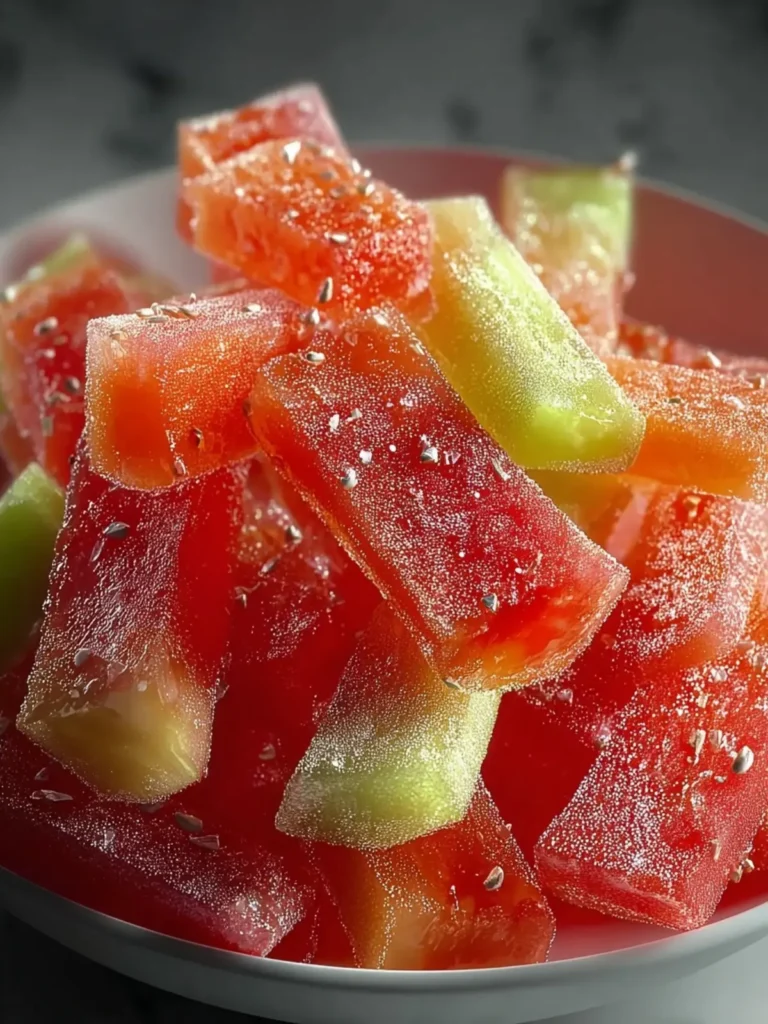 Candied Watermelon Rind: Sweet and Chewy Delight First Image