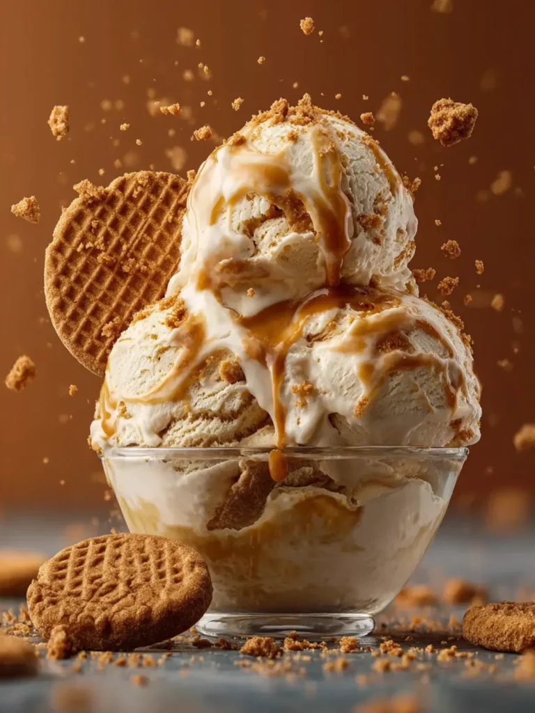 Creamy Biscoff Ice Cream First Image