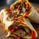 Crispy Philly Cheesesteak Grilled Wraps First Image