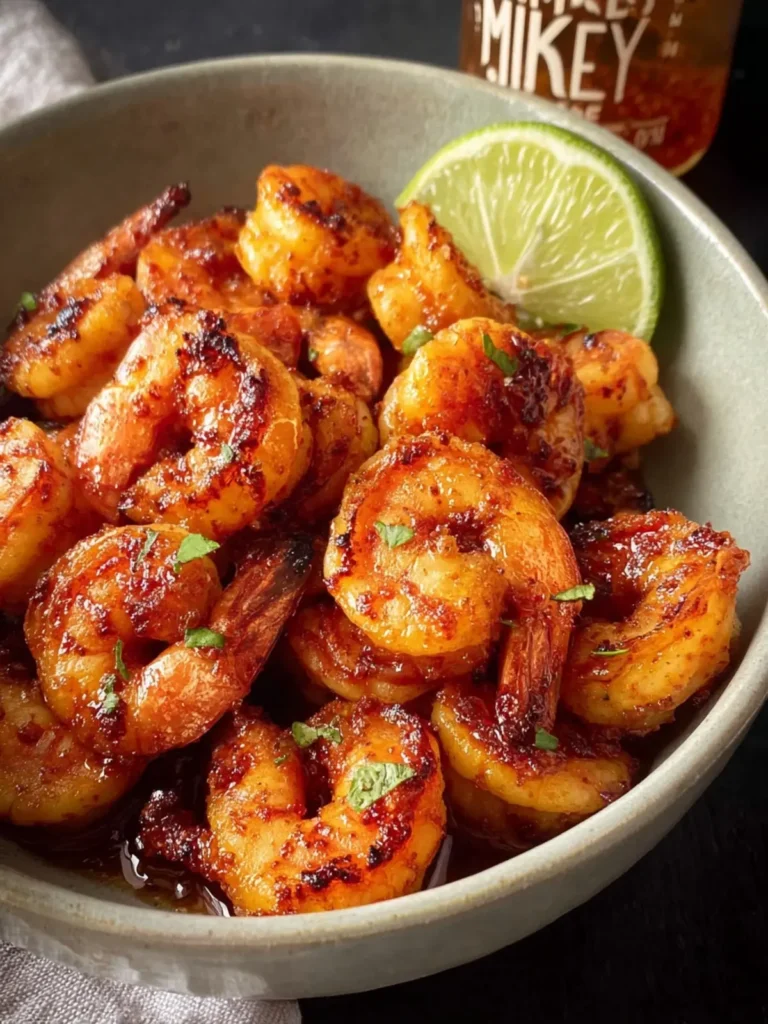 Easy Hot Honey Shrimp Recipe with Lime (Air Fried) First Image