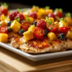 Grilled Chicken with Summer Fruit Salsa First Image