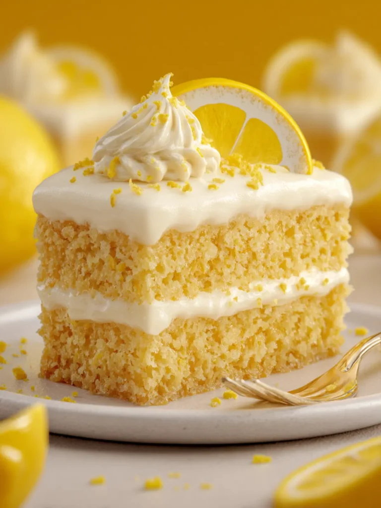 Lemon Sheet Cake with Cream Cheese Frosting First Image