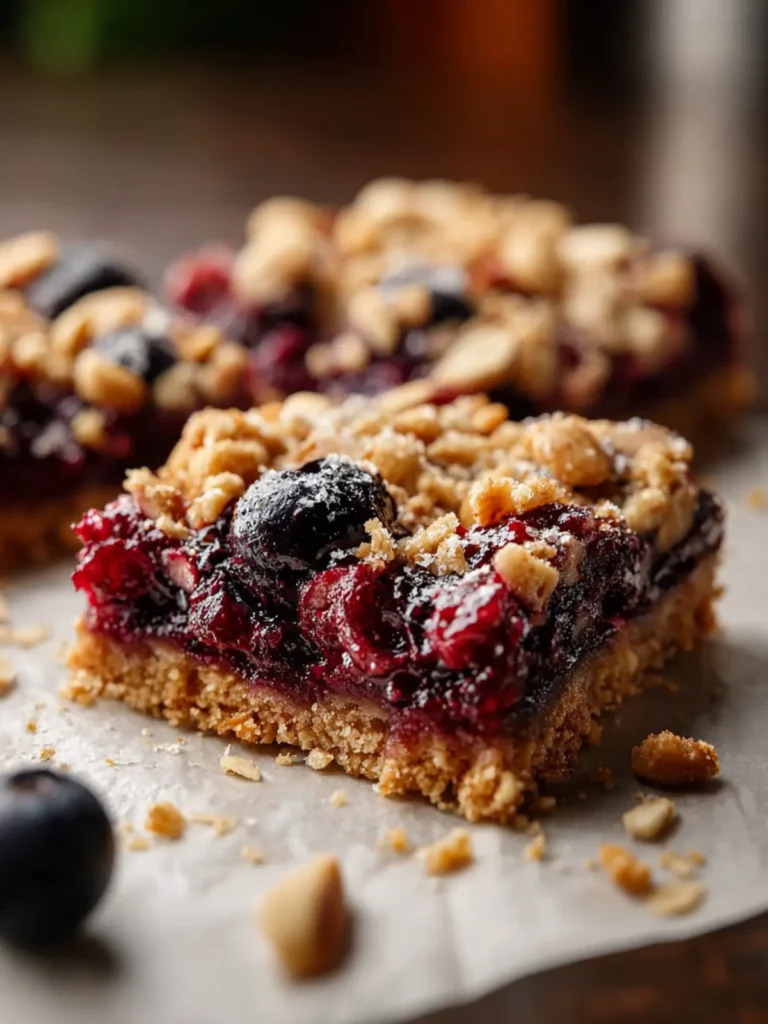Mulberry Almond Oat Crumble Bars First Image
