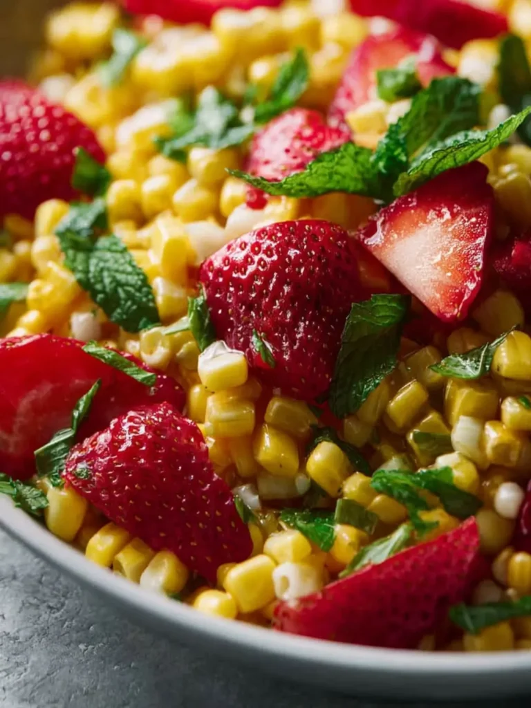 Strawberry Mint Corn Salad First Image