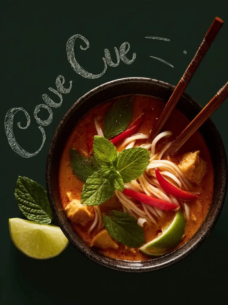 Thai Red Curry Noodles Recipe First Image