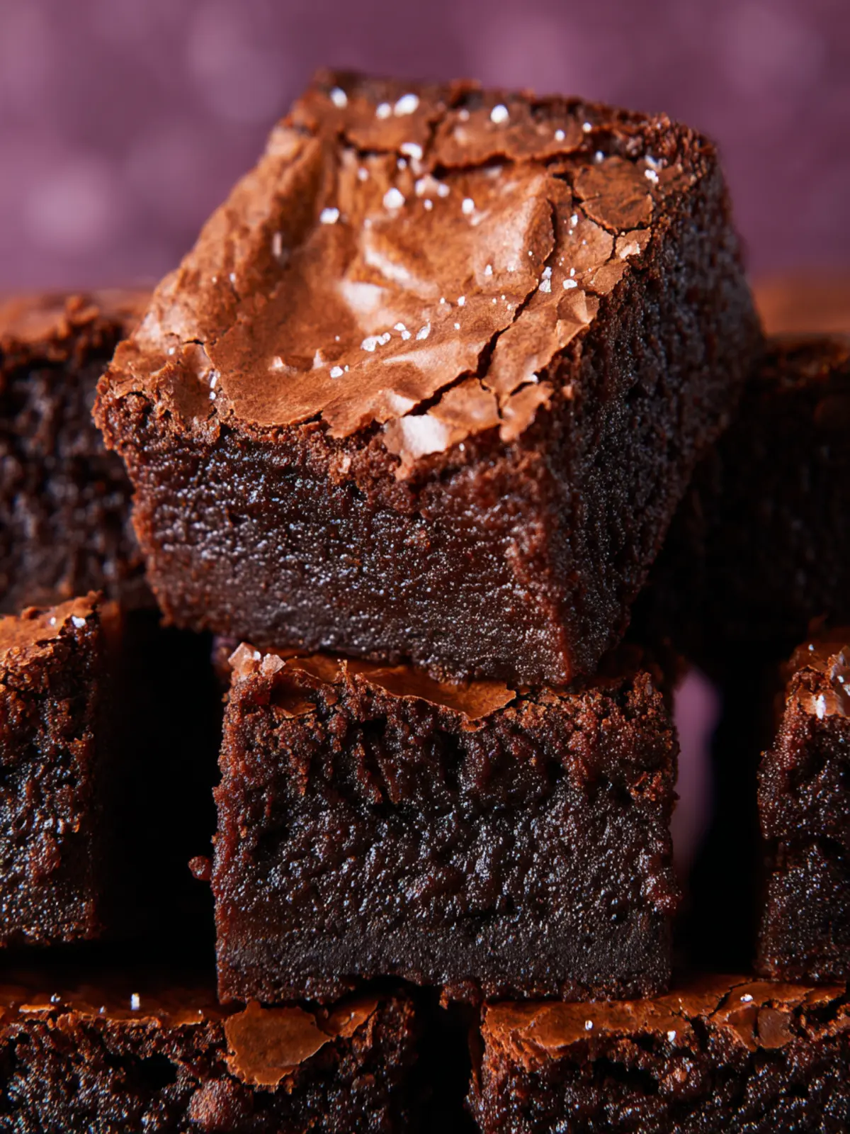 Thick Fudgy Brownies: Indulgent Treat with a Shiny Top