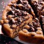 easy chocolate chip cookie cake First Image