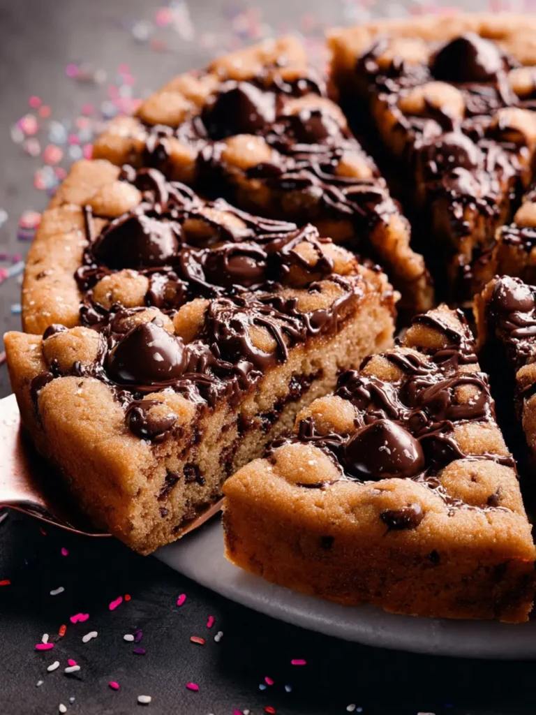 easy chocolate chip cookie cake First Image